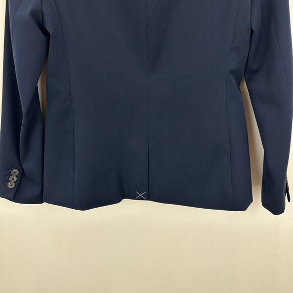 J.Crew Devon Blazer Jacket Bi Stretch Cotton Blend Classic Office Navy US 4 NWT - Picture 14 of 14
